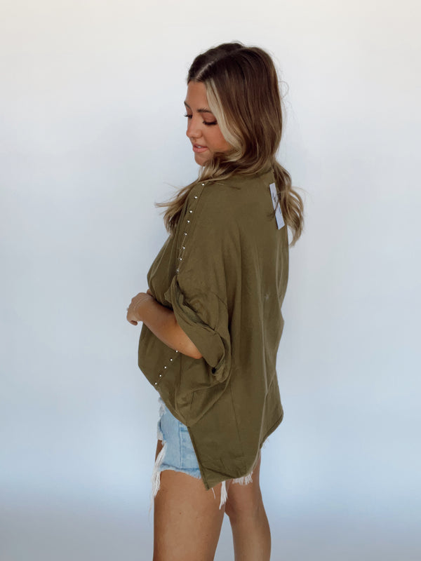 The Studded Marleigh Top | OLIVE