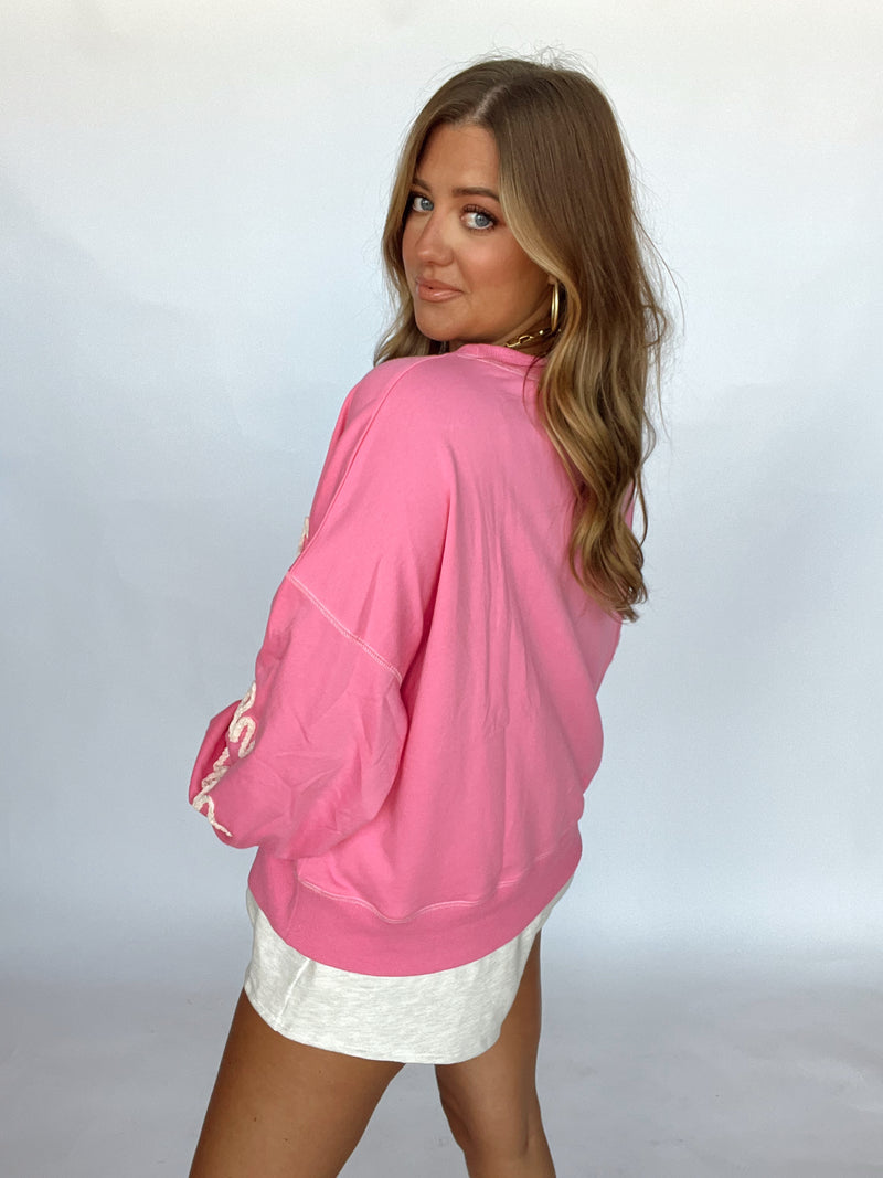 Pink Touchdown Sweatshirt