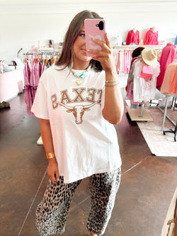 White Texas Graphic
