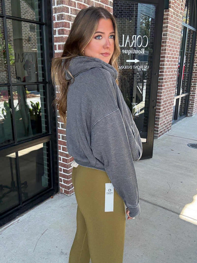 Black Mineral Washed Jacket