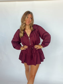 Plum Active Romper