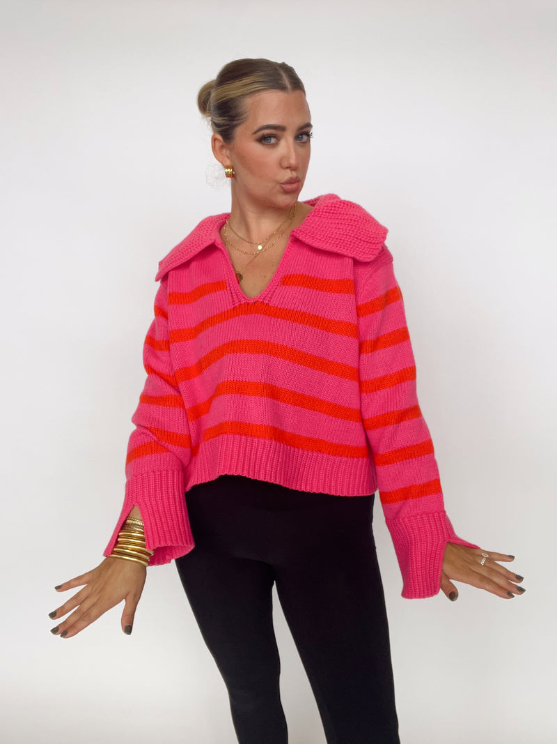 The Sylvie Sweater | Pink