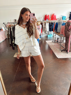 Summer Striped Set | Blue