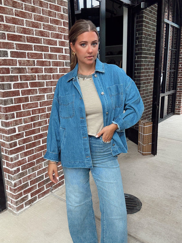 Boxy Utility Shacket