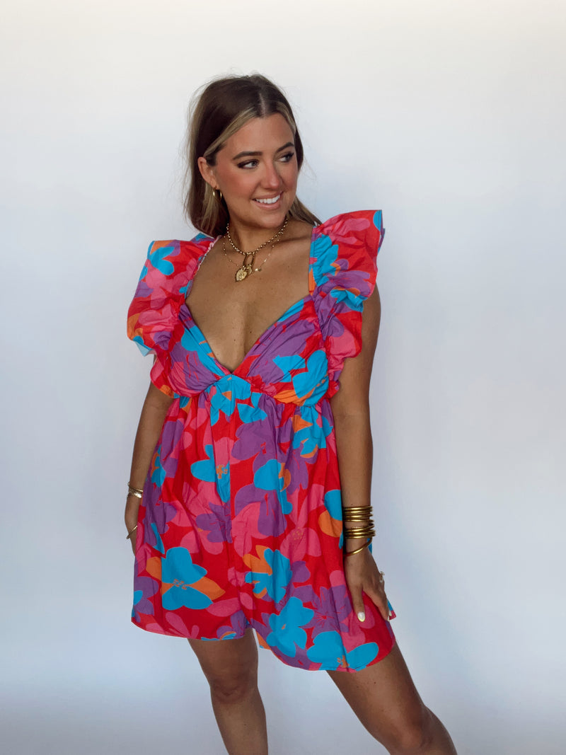 Floral Poplin Romper