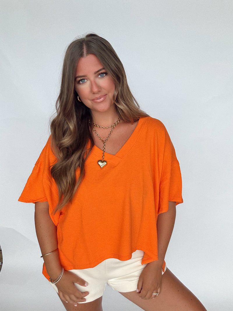 Slouched V-Neck |4 COLORS