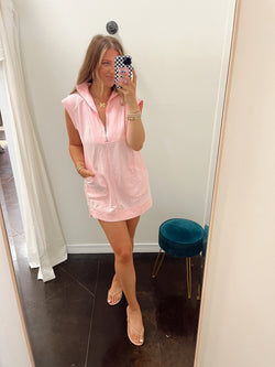 Sporty Half Zip Dress | PINK