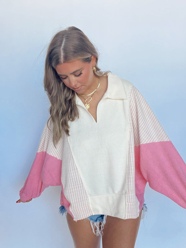 The Tezza Sweater | Pink