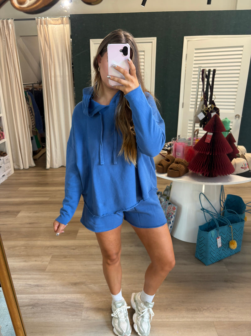 Blue Hoodie Set