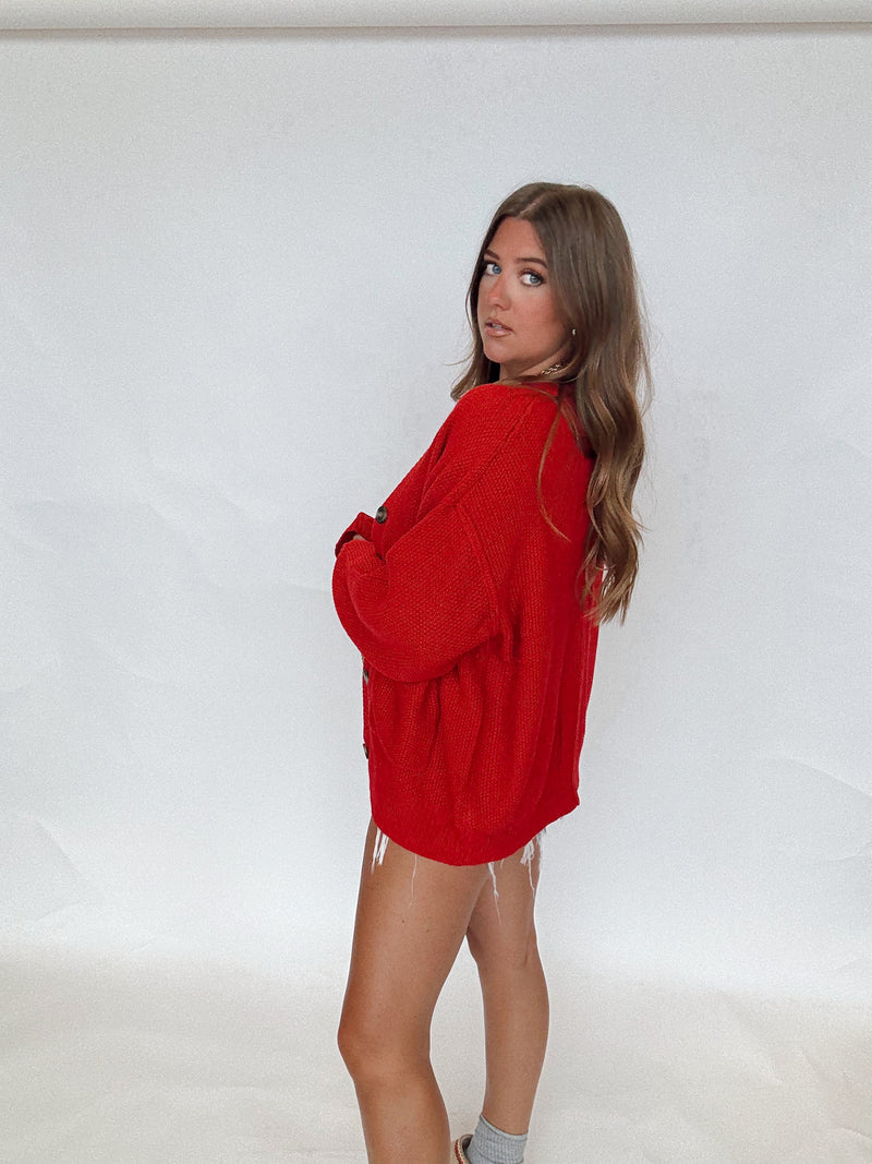 Red Cherry Cardigan