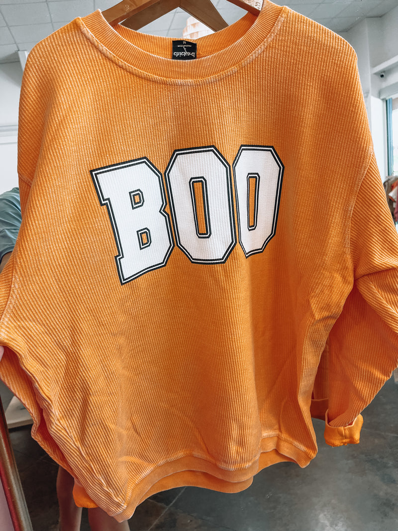 Boo Corded Sweatshirt