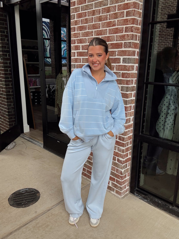 Frost Striped Scuba Pant Set