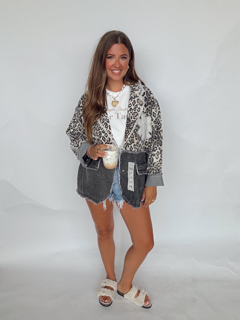 Denim Wild Things Blazer