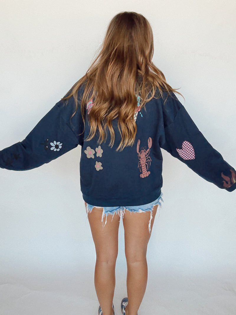 Somebody Loves You Sweatshirt | Navy