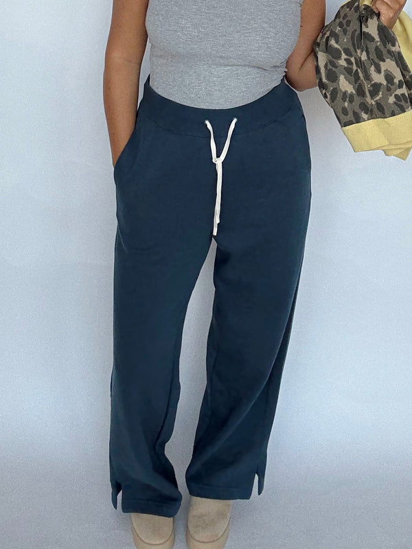 Midnight Navy Fleece Pant