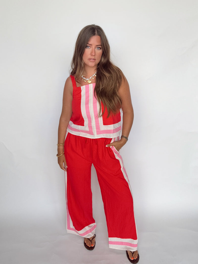 Red Stassie Set