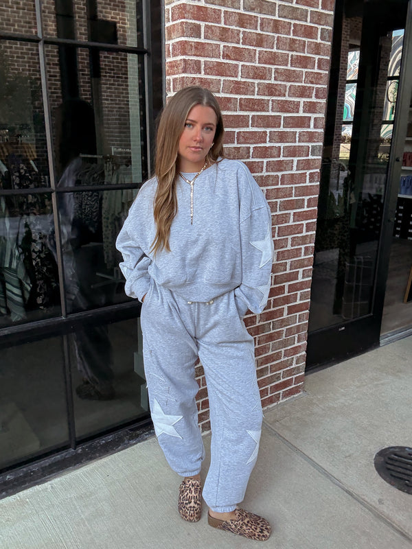 Star Grey Sweat Set
