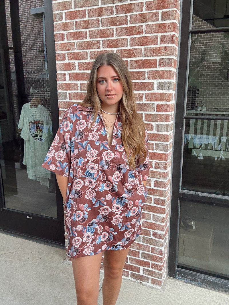Angie Floral Shift Dress