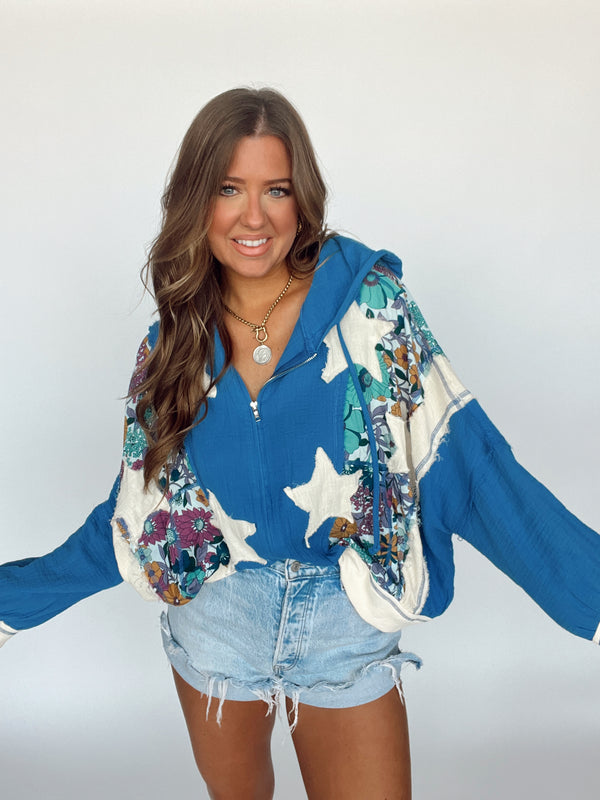 Floral Star Zip Up | PREORDER