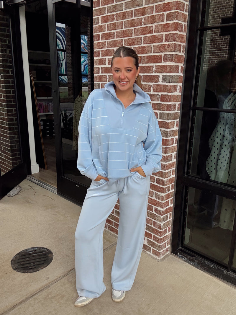 Frost Striped Scuba Pant Set