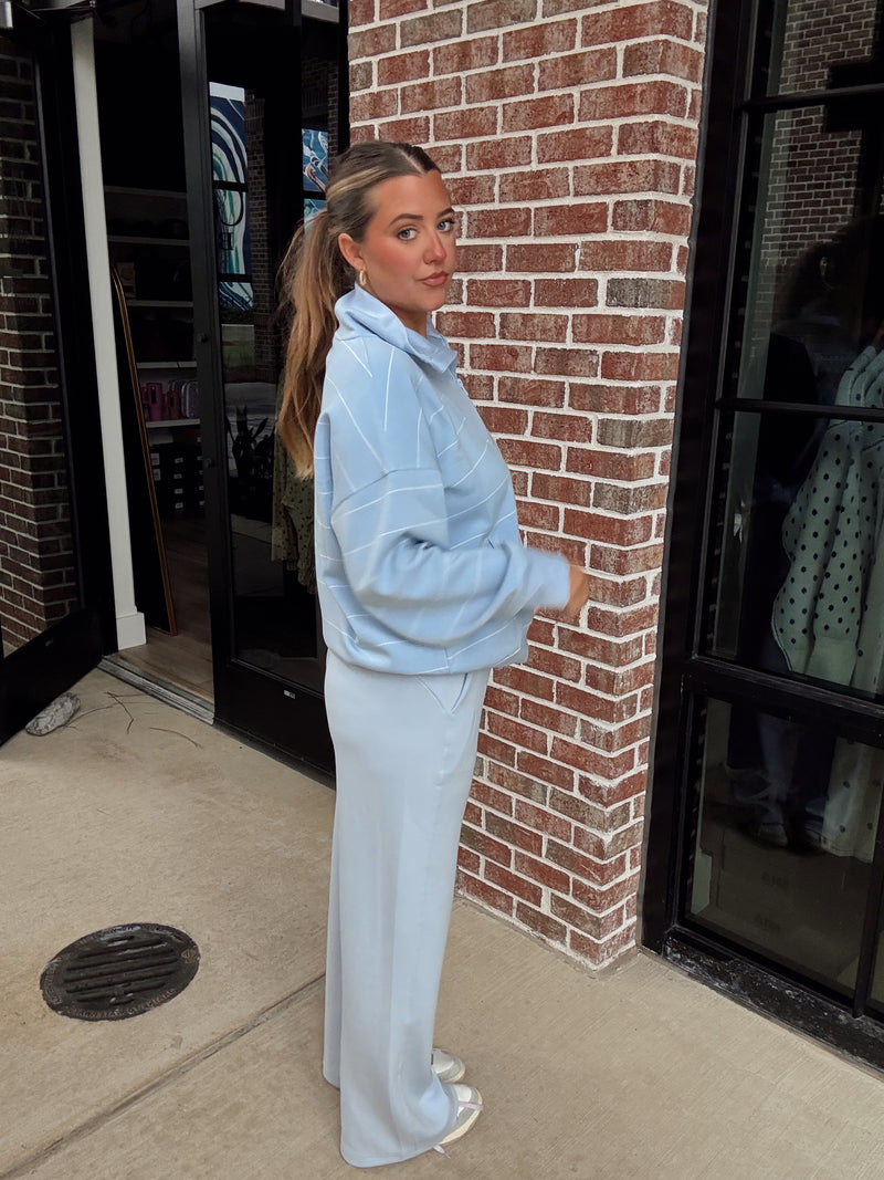 Frost Striped Scuba Pant Set