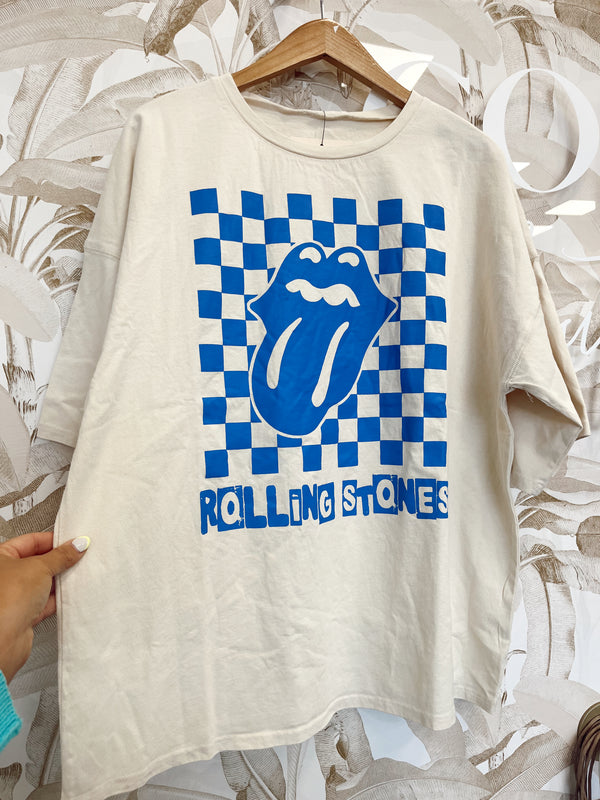 Checkered Rolling Stone Tee