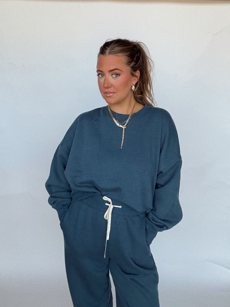 Midnight Navy Sweatshirt – Coral Boutique