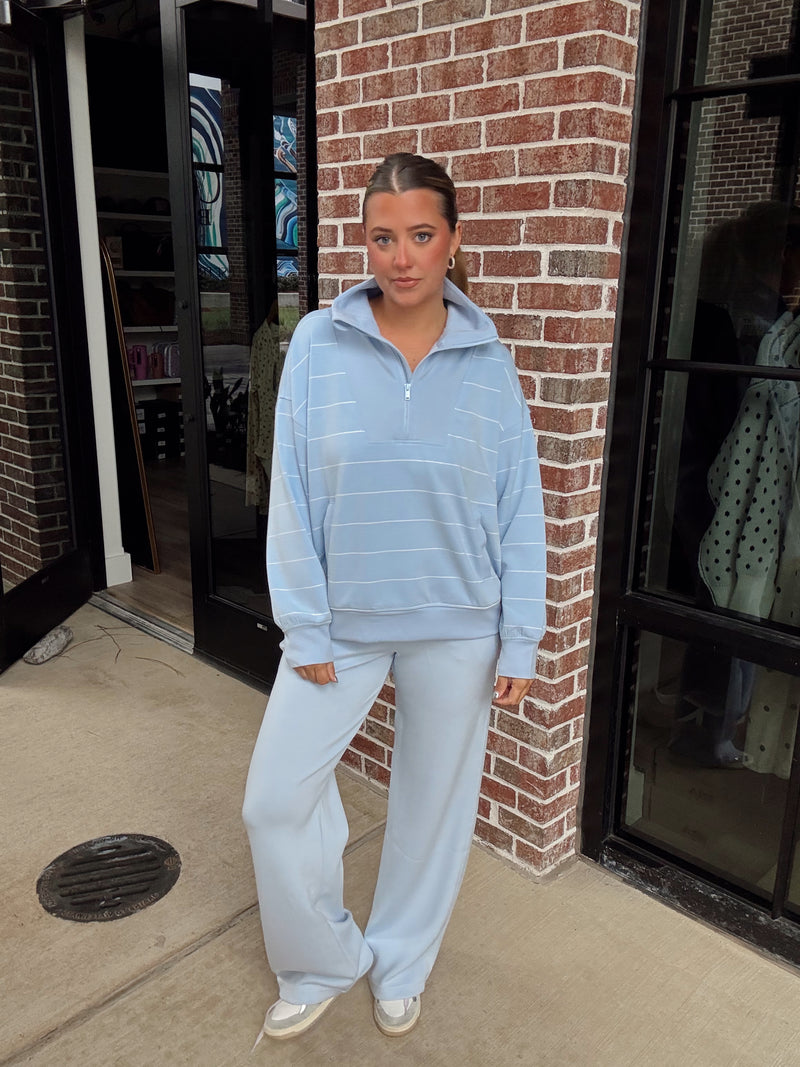 Frost Striped Scuba Pant Set