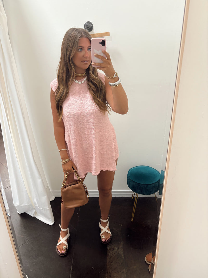 Sweater Tank Set | Baby Pink