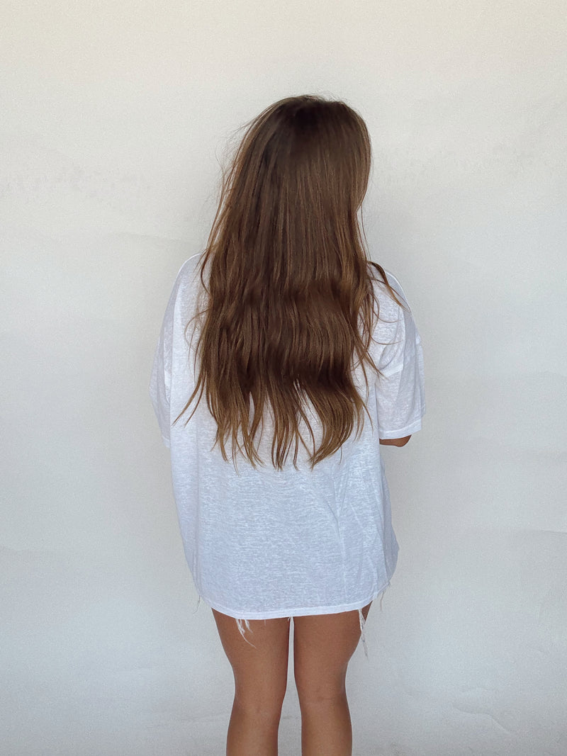 White V-neck Basic