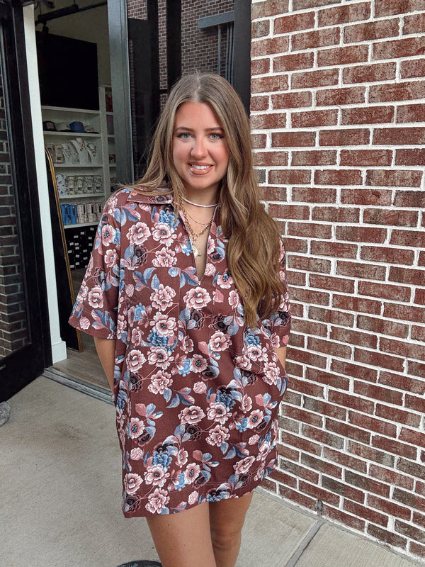 Angie Floral Shift Dress
