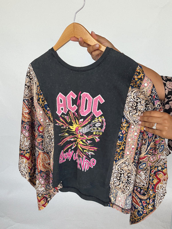 Pink ACDC Graphic