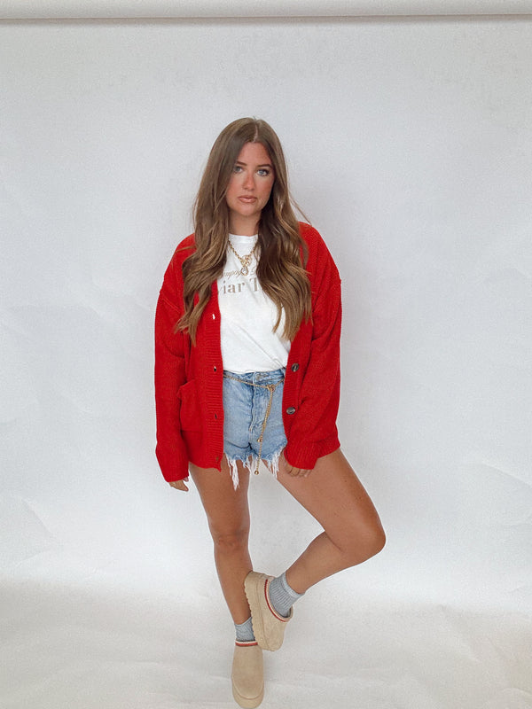 Red Cherry Cardigan