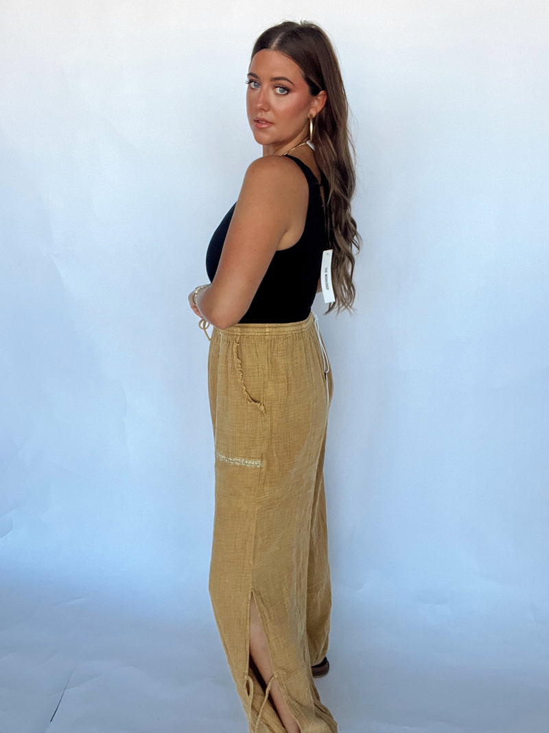 Gauze Jogger Pant | LATTE