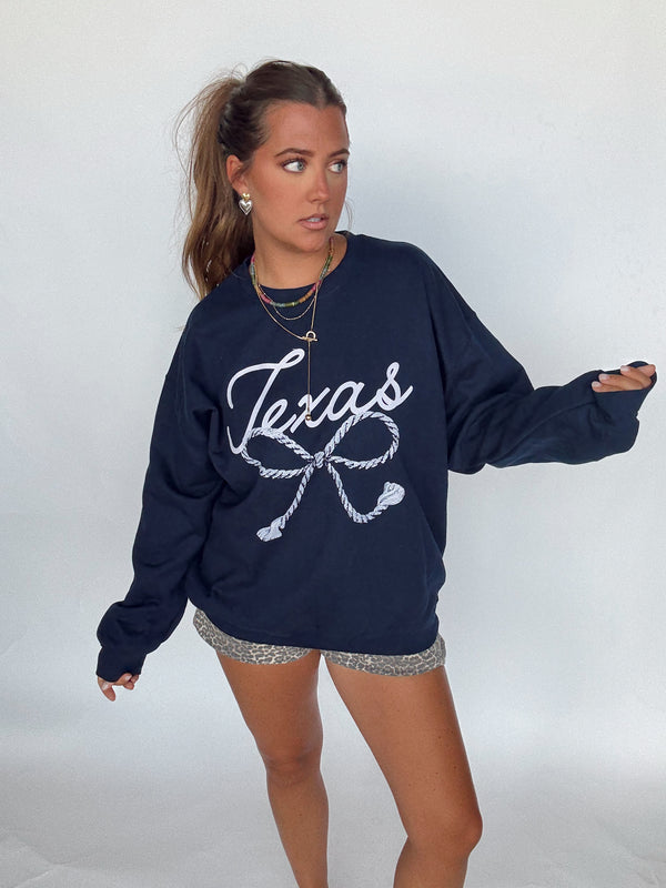 Texas Rope Bow Sweatshirt