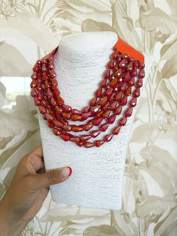 Orange/Red Magnetic Necklace