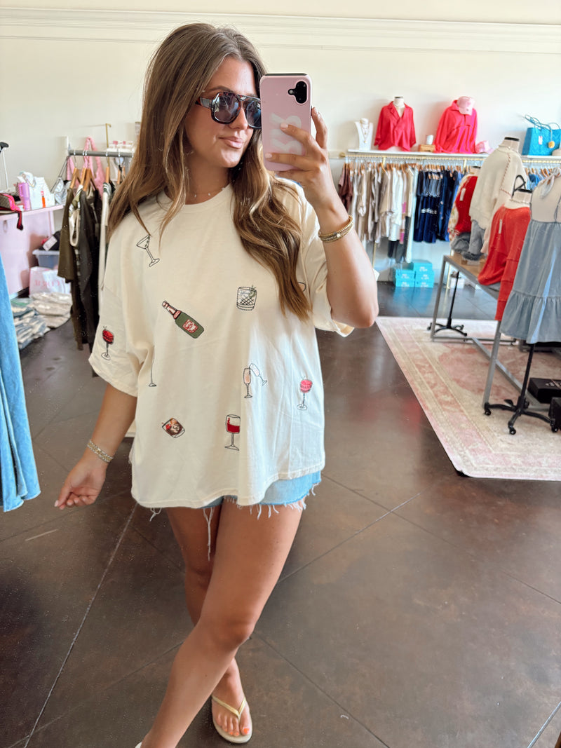 Cocktail Patched Tee