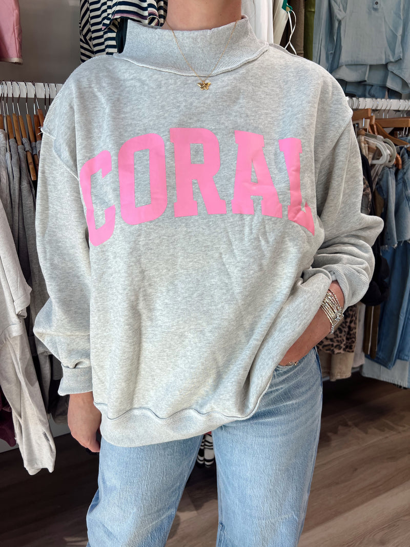 The Coral Sweatshirt | reversible