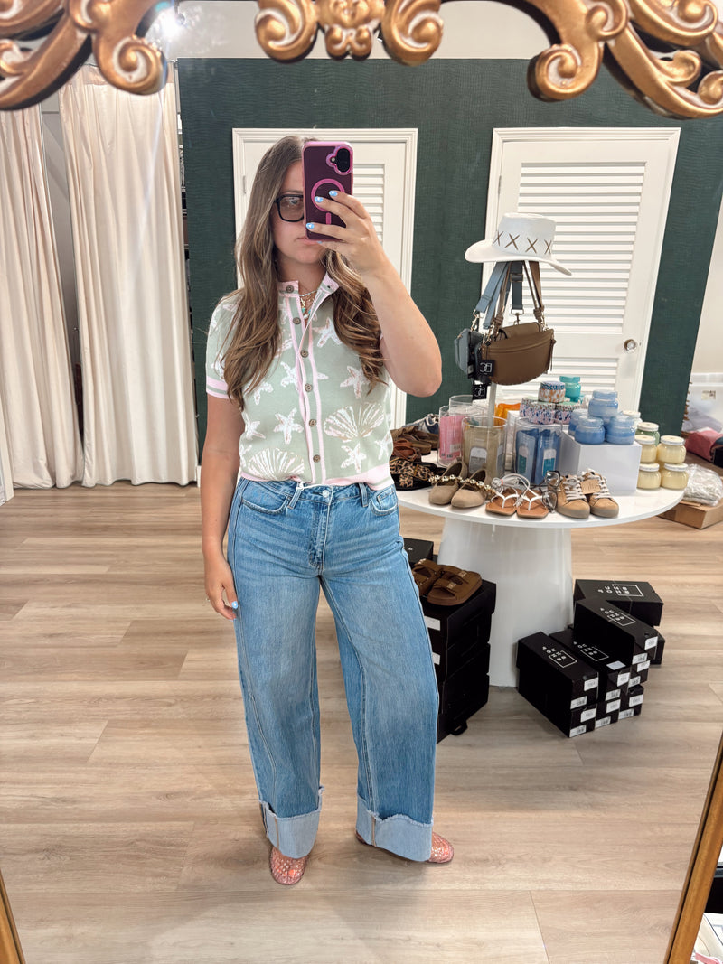 Scallop Mermaid Button Up – Coral Boutique
