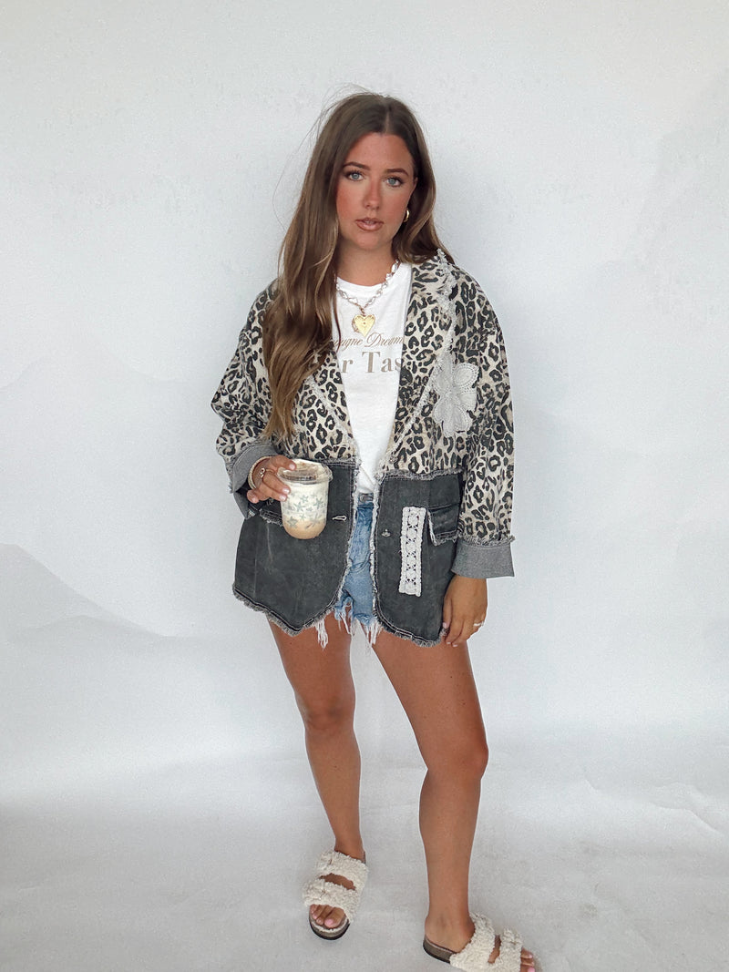 Denim Wild Things Blazer