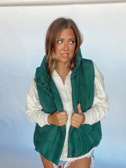 Green Puffer Vest