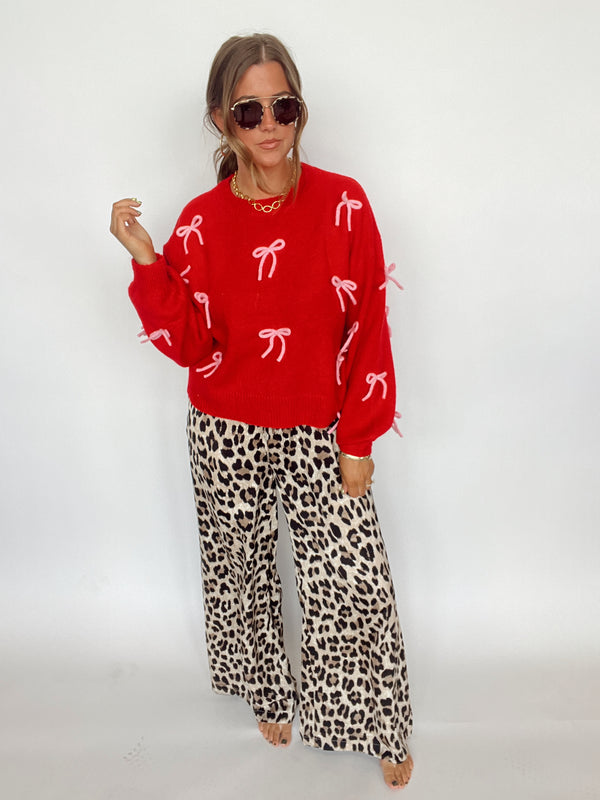 Cheetah Satin Pant