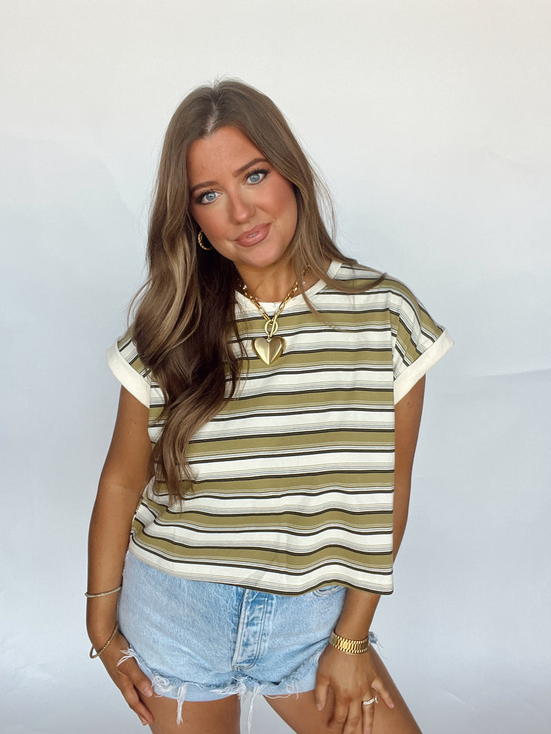 Striped Muscle Tee