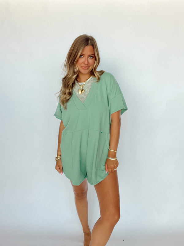 Sage T Shirt Romper