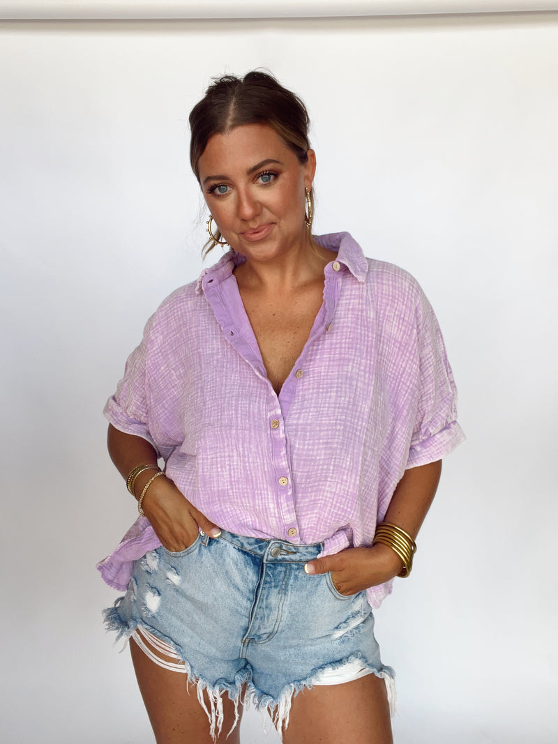 The Oversized Gauze Top