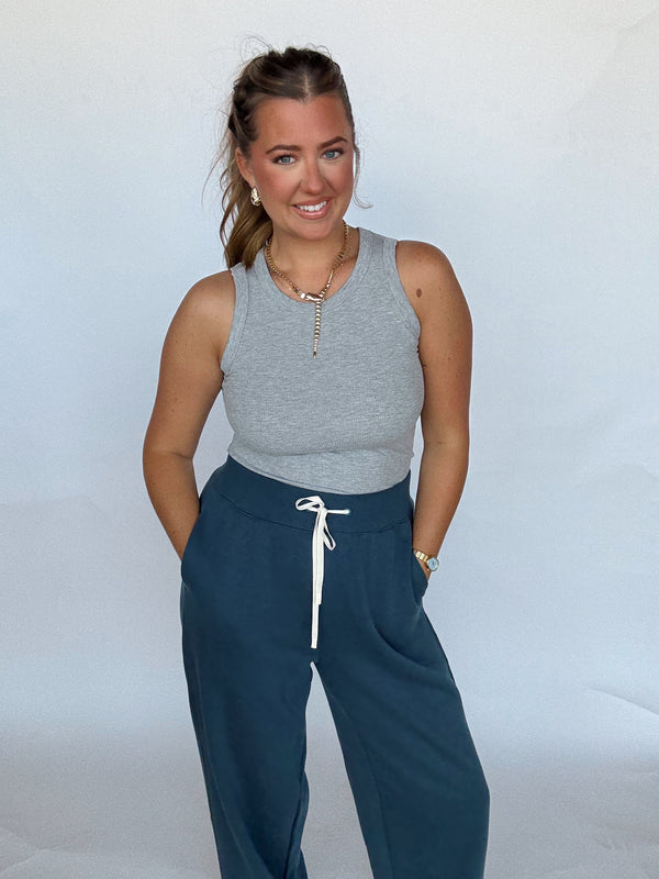Ribbed Grey Tank