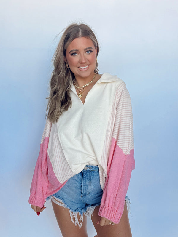The Tezza Sweater | Pink