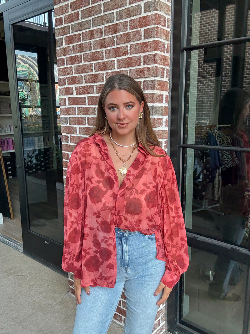 Carla Floral Top | RESTOCK