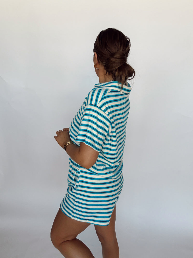Terry Cloth Striped Set