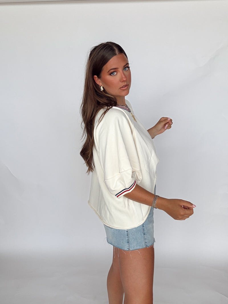 Striped Banded Top